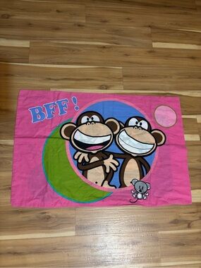 Y2K Bobby Jack pink BFF pillowcase